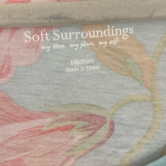 Soft Surroundings Santiago Lilly Floral Tank Dress Size Medium - Picture 4 of 9